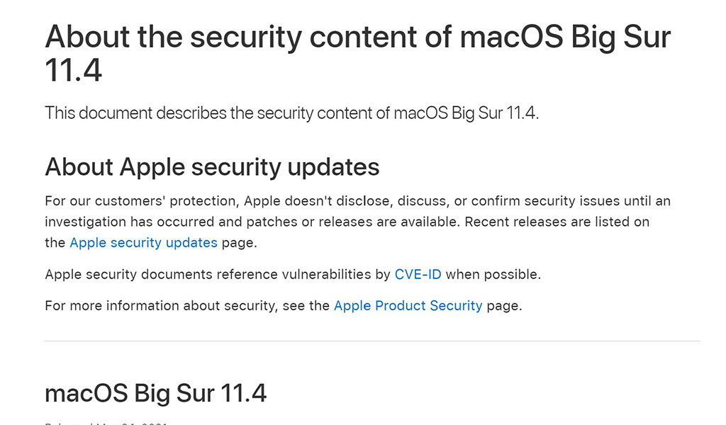 macOS Big Surで深刻な脆弱性が発覚。11.4への早急なアップデートが必要。