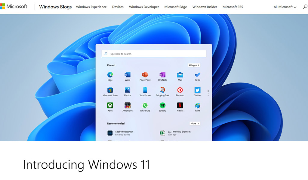 MicrosoftがWindows11を2021年後半にリリースすると発表